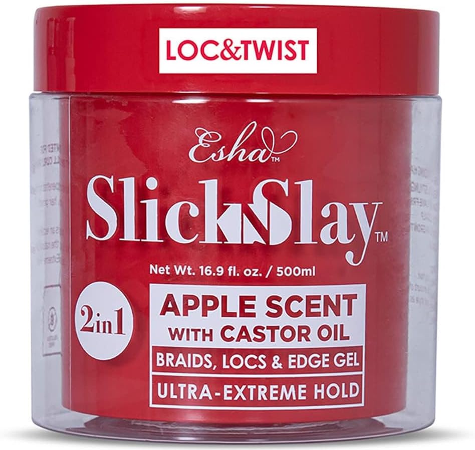 Esha Slick N Slay Braiding Gel – 3-in-1 Ultra Extreme Hold Hydrating Conditio...
