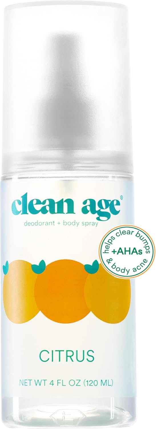 Aluminum Free Deodorant & Body Spray for Whole Body – Citrus 4oz – Clean Deodorant and Body Spray for Teen Boys and Girls -With AHA Fights Body Acne-Formula Specific Body Spray for Teens Aluminum Free Deodorant & Body Spray for Whole Body – Citrus 4oz – Clean Deodorant and Body Spray for Teen Boys and Girls -With AHA Fights Body Acne-Formula Specific Body Spray for Teens