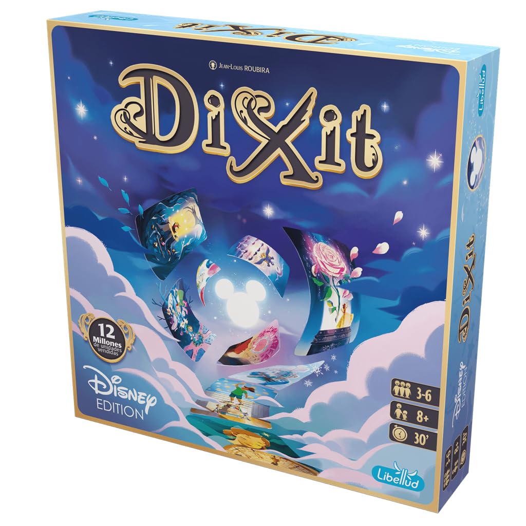 Asmodee Dixit Disney, Juego de Mesa de Imaginación y Creatividad Ganador de Varios Premios, A Partir de 8 Años, De 3 a 6 Jugadores, 30 Minutos por Partida, Español y Portugués