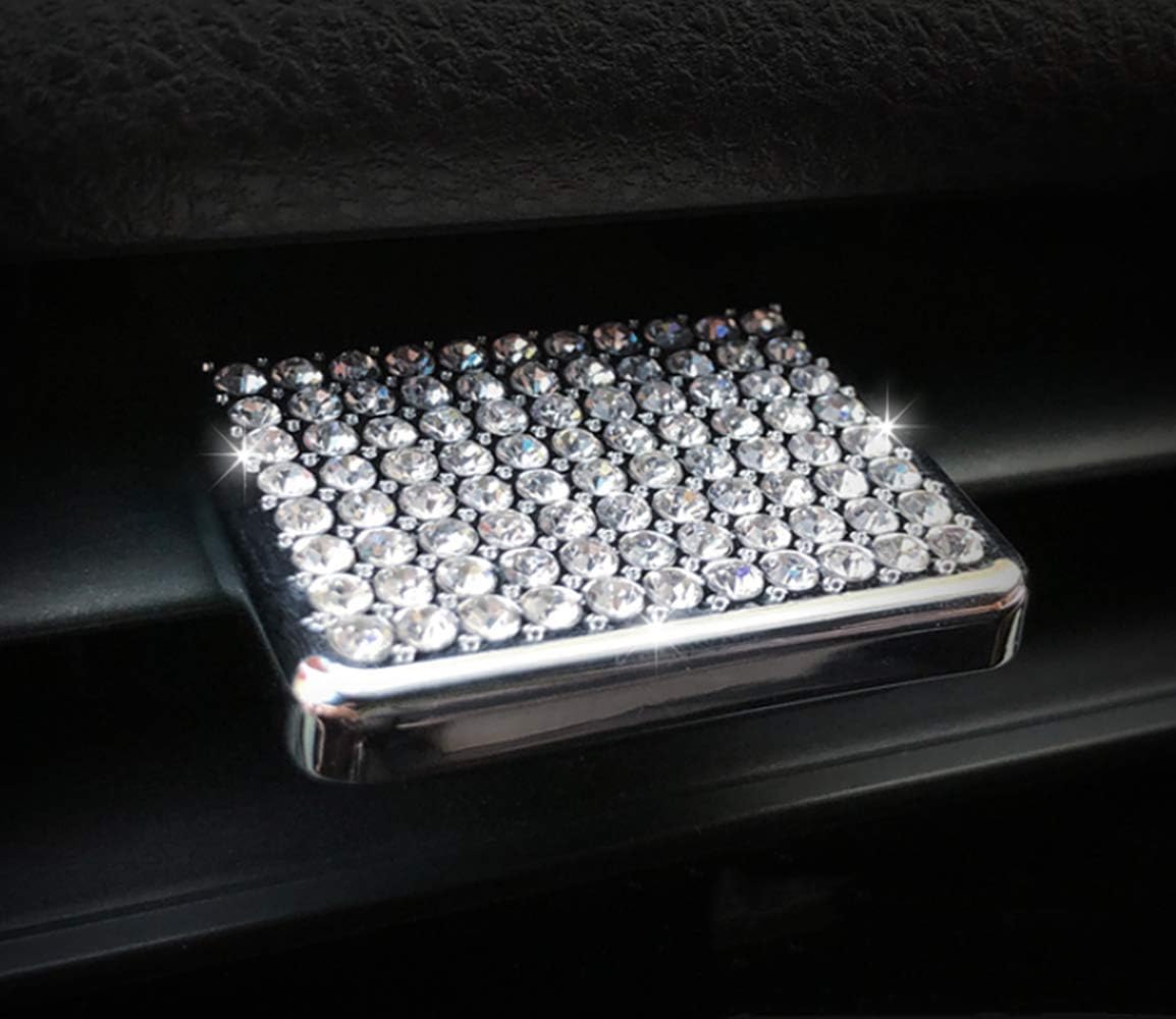 Bling Interior Accessories Knob Air Outlet Pull tab Gear Lever Rhinestone Decal Cover Applique Ring Fit for Toyota 2018-2021 Camry (Air Outlet Pull Tongue)