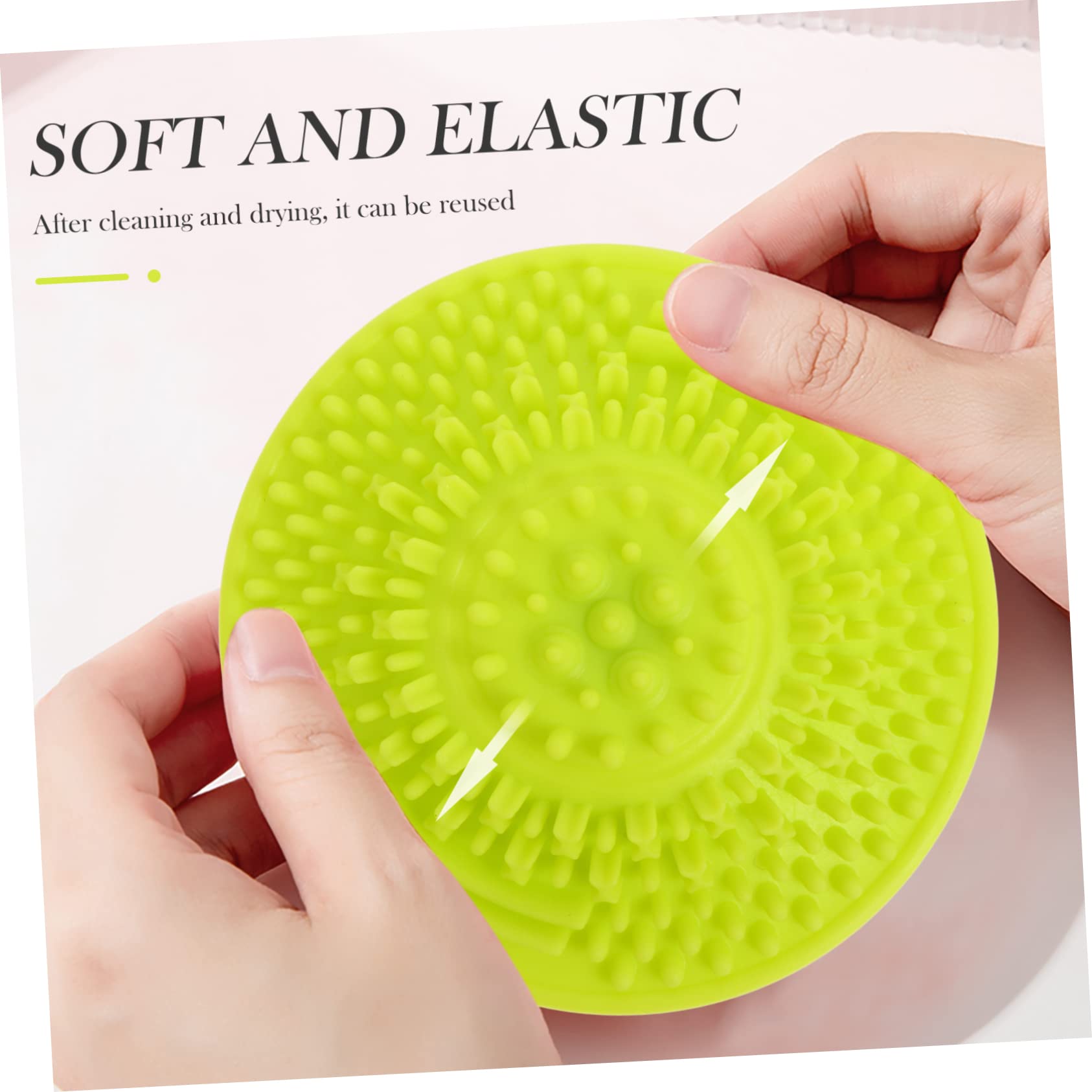 Ipetboom 15pezzi Tappetino Silicone Per La Pulizia Dei Pennelli Da Trucco Strumento Pratico Per La Bellezza Con Ventose Facile Da Usare e Portatile