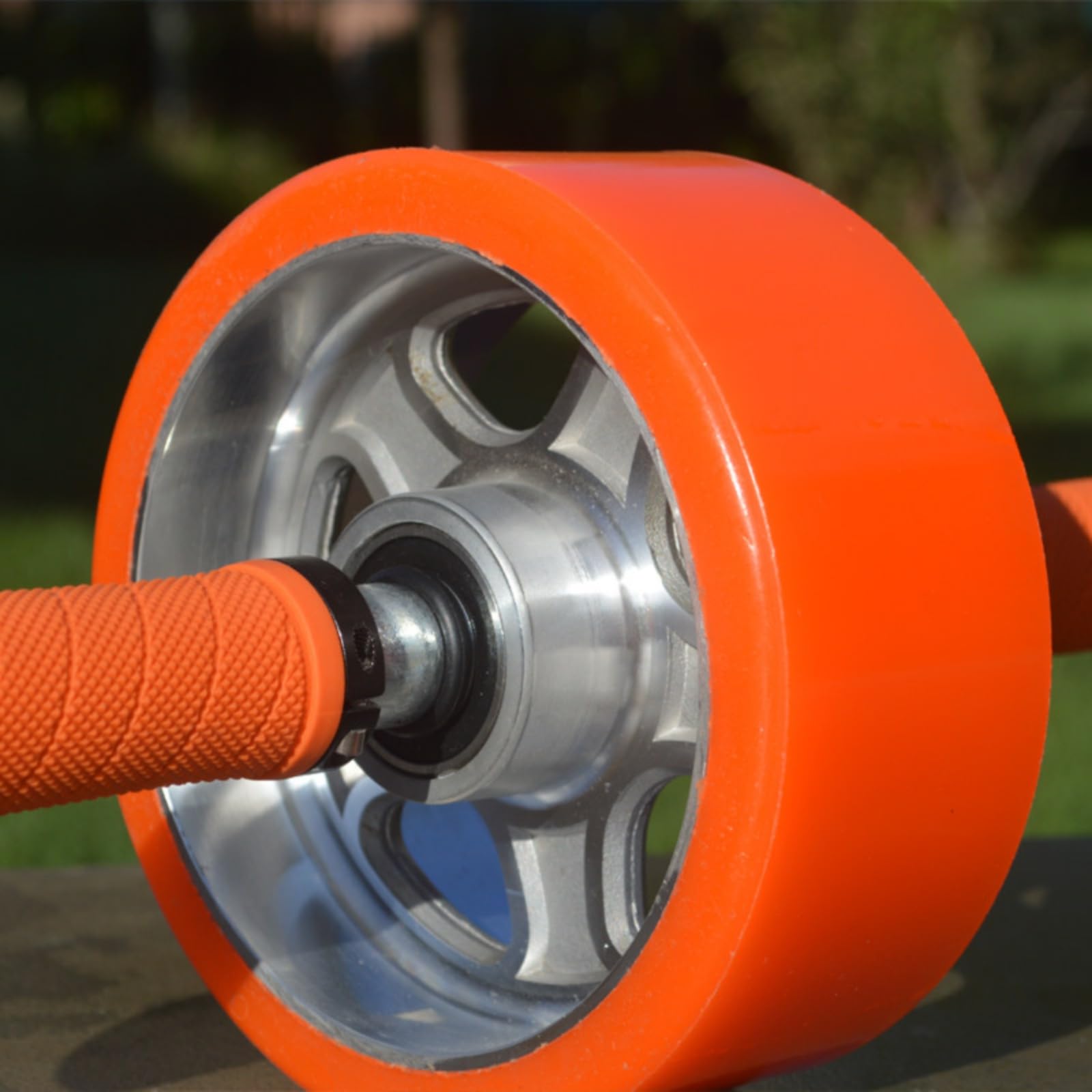 Gralara Ruota Addominale Fitness Ruota Allenamento Addominali Rullo Core Attrezzo Palestra Materiale PU E Lega di Alluminio con Doppio Cuscinetto per