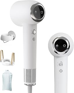 Travel Hair Dryer, Professional 110,000 rpm Hair Dryer, Hand Dryer, 3 in 1 Multifunctional Ionic Hair Dryer, 4 Temperature and 2 Speeds