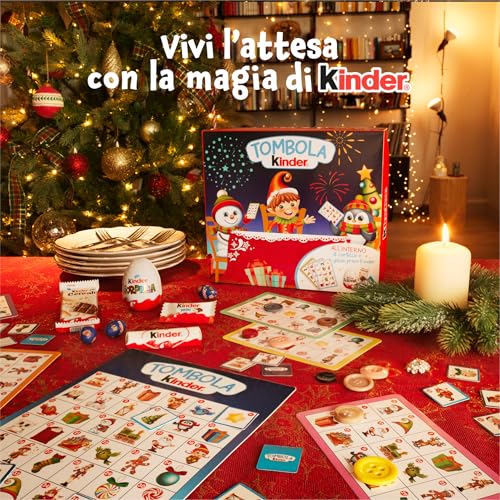Kinder Tombola - 23 Snack Dolci Al Cioccolato Assortiti Con Cartelle E Tabellone Idea Realo E Per Feste In Avvento, A Natale E Capodanno, 205 Grammi - 4