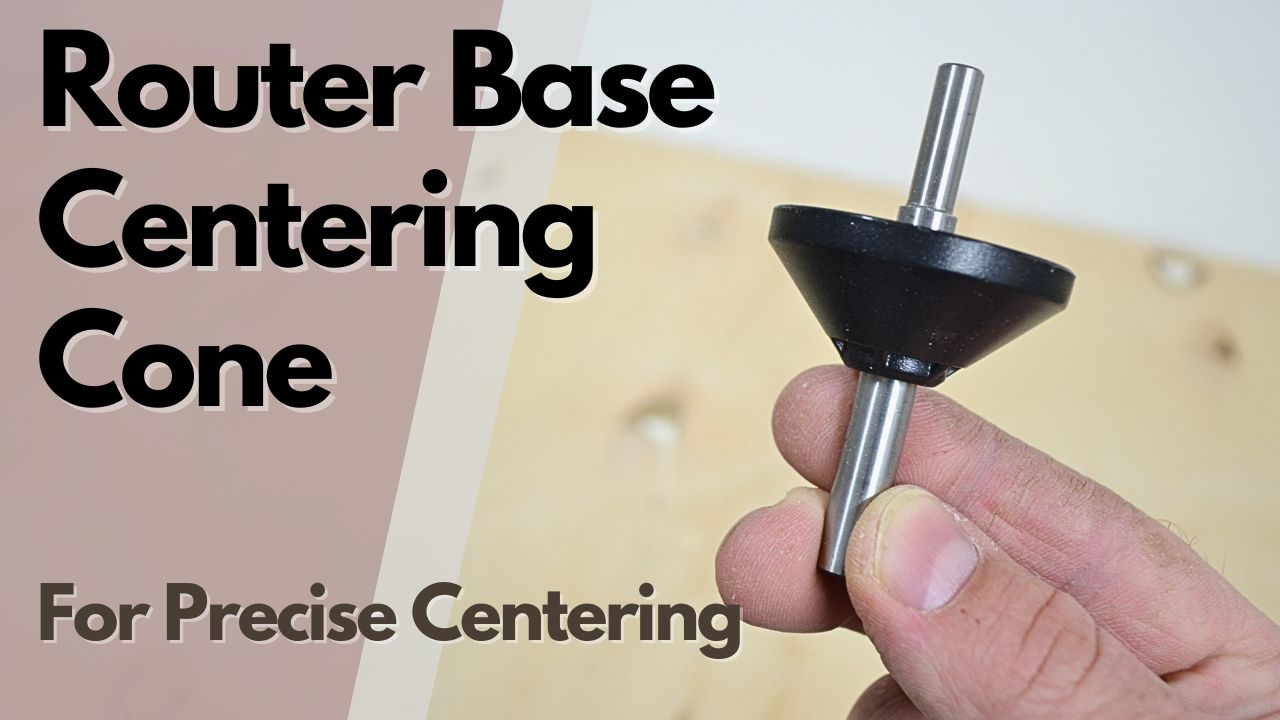 Cable Cone Router Watch How to Center a Router Base - Router Base Centering Cone. on ...