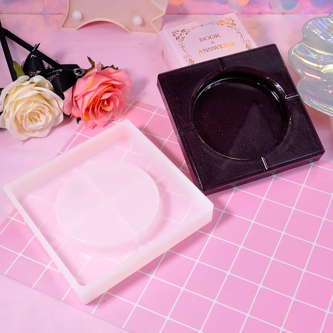 Amazon.co.jp: FineInno 灰皿形 はいざら シリコンモールド 15 x 15 cm