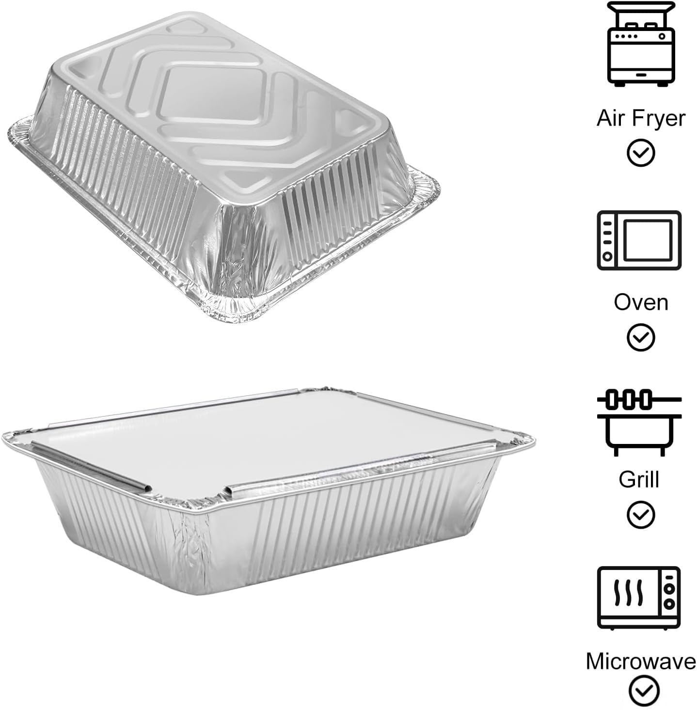 Interfold 200 fogli di alluminio pretagliati, 30,5 cm x 27 cm, pellicola da cucina pop-up, tirare e avvolgere il foglio di alluminio goffrato per arrostire, rivestimento grill (confezione