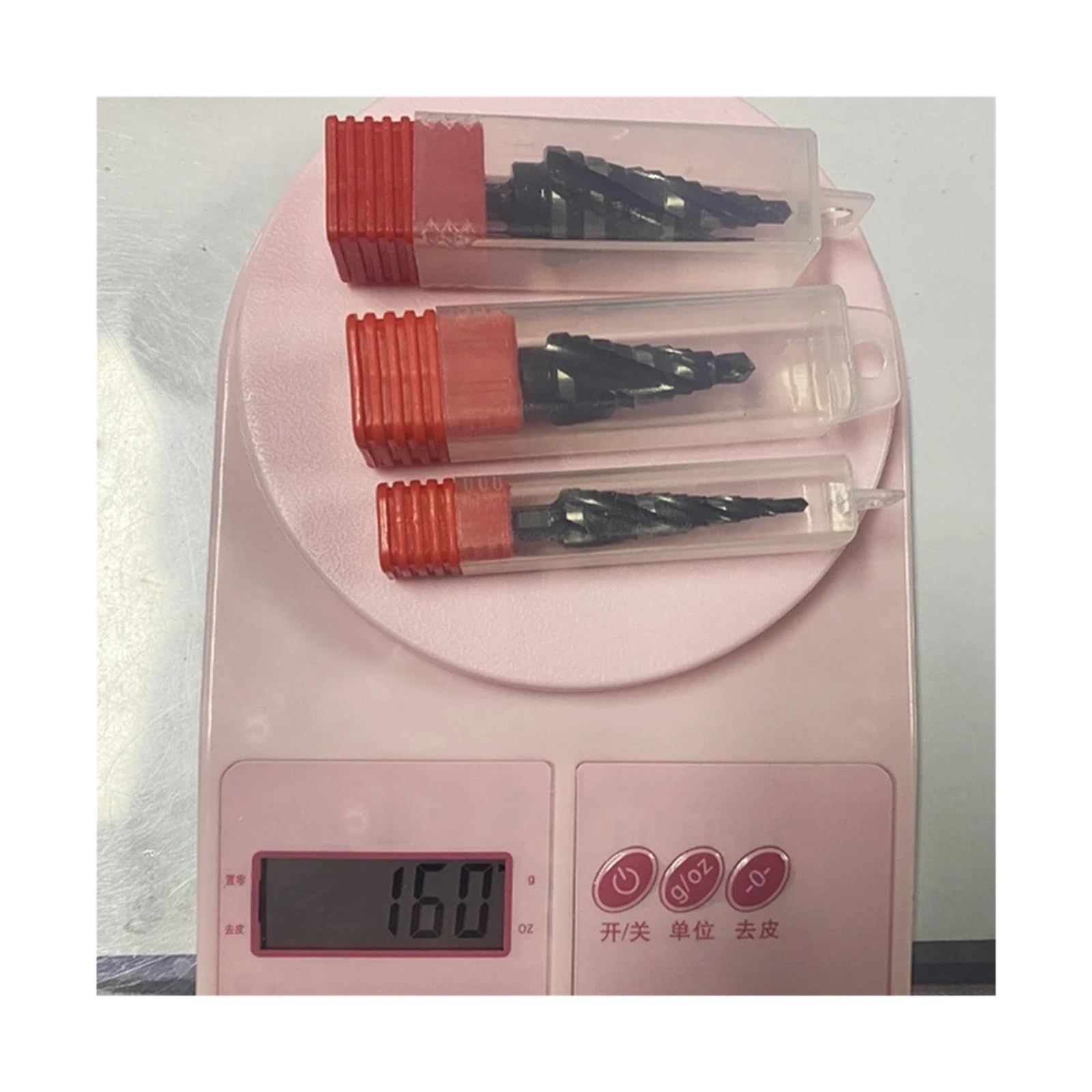 Juego de brocas escalonadas 3 piezas Kit perforación rápida con vástago 1/4"