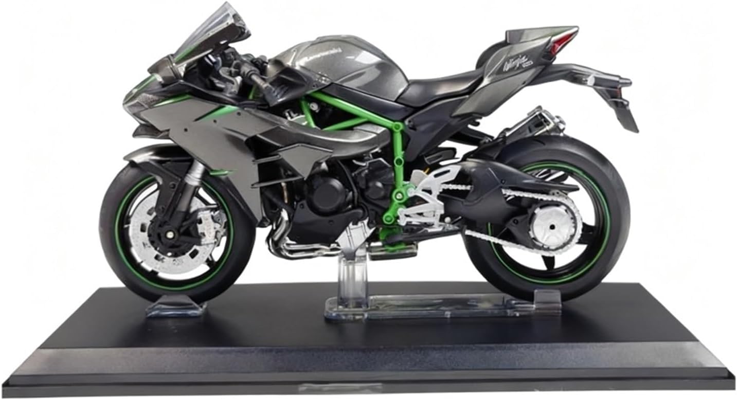 Simulation Motorcycle Toys 1:12 for Kawasaki Ninja ZX25 Motorcycle Toys Display Model Car Christmas Birthday Gift Adult for Boys(H2)