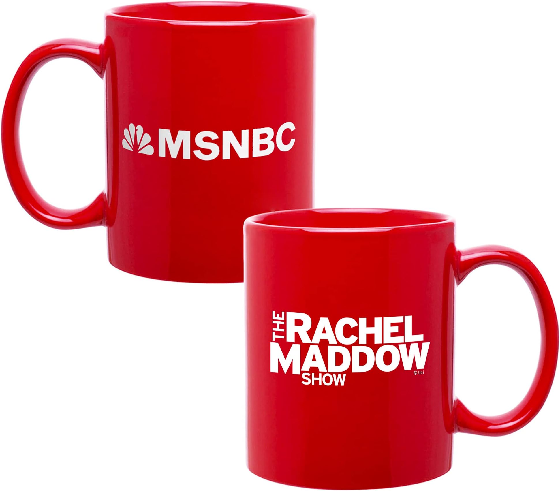 The Rachel Maddow Show Logo Ceramic Mug, Red 11 oz - Official Mug As Seen On MSNBC