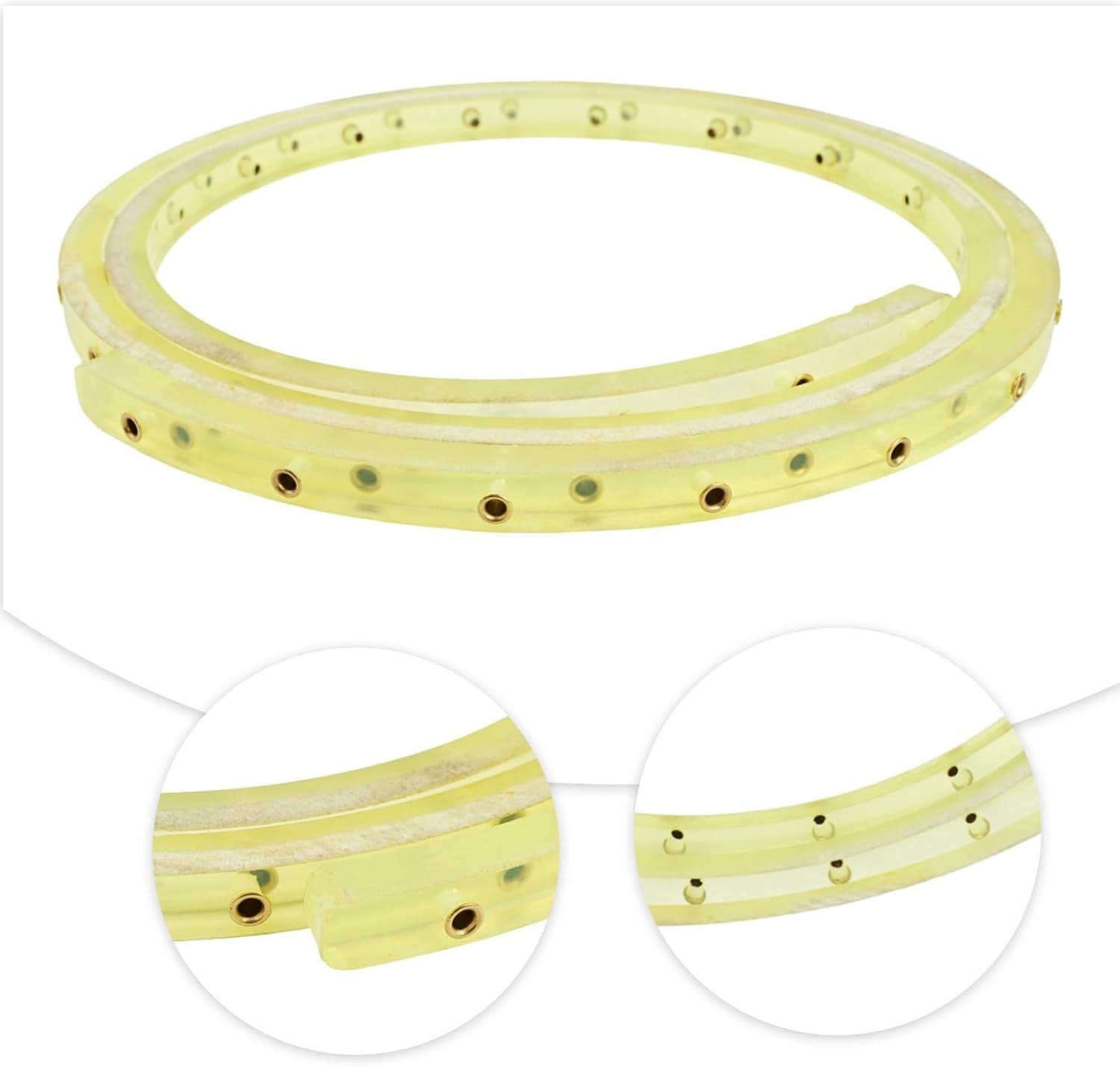 Woodworking Profiling Strip Flexible Curve Template Guide for Router Shaping, Wear-Resistant PU Copying Strip with Brass Bushing for DIY Carpentry and Wood Cutting Projects(2M)