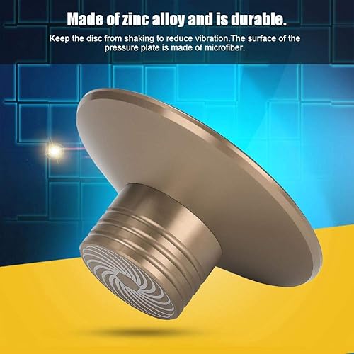 Miniatura 5 de Abrazadera de disco de vinilo Placa giratoria de disco de audio Reproductor de discos de aluminio Peso LP Estabilizador de disco Reductor de