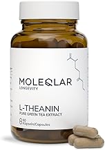 L-Theanine Capsules 200 mg - 60 Capsules Pure Green Tea Extract - Natural Amino Acid from Green Tea, Tested & High Purity - Camellia Sinensis Extract
