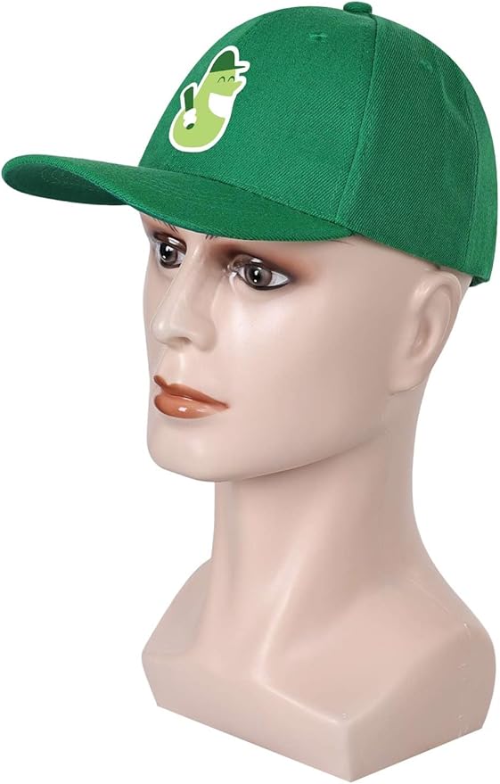 Gorra de Béisbol Verde Ajustable Unisex Disfraz Halloween miniatura 4