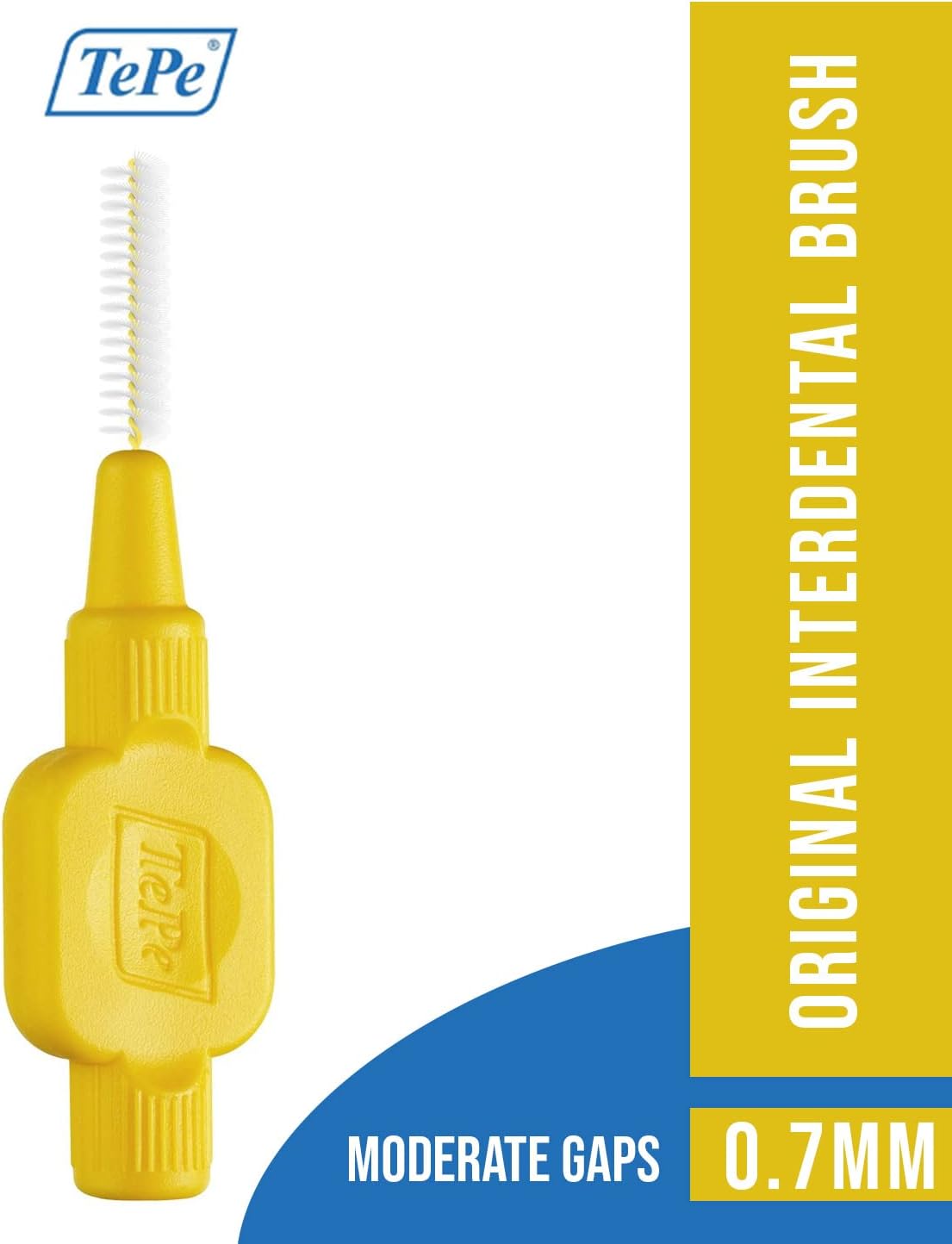 TePe Interdental Brush Original, Soft Dental Pick for Teeth Cleaning, Pack of 25, Yellow : Health & Household