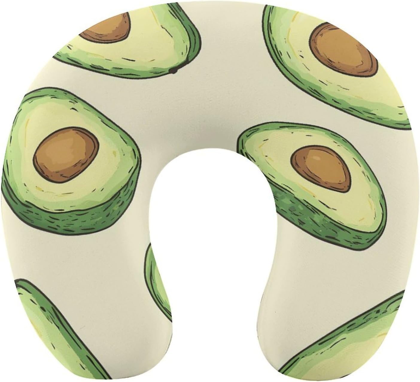 Cut Avocados Memory Foam Pillows U Shaped Travel Neck Pillow