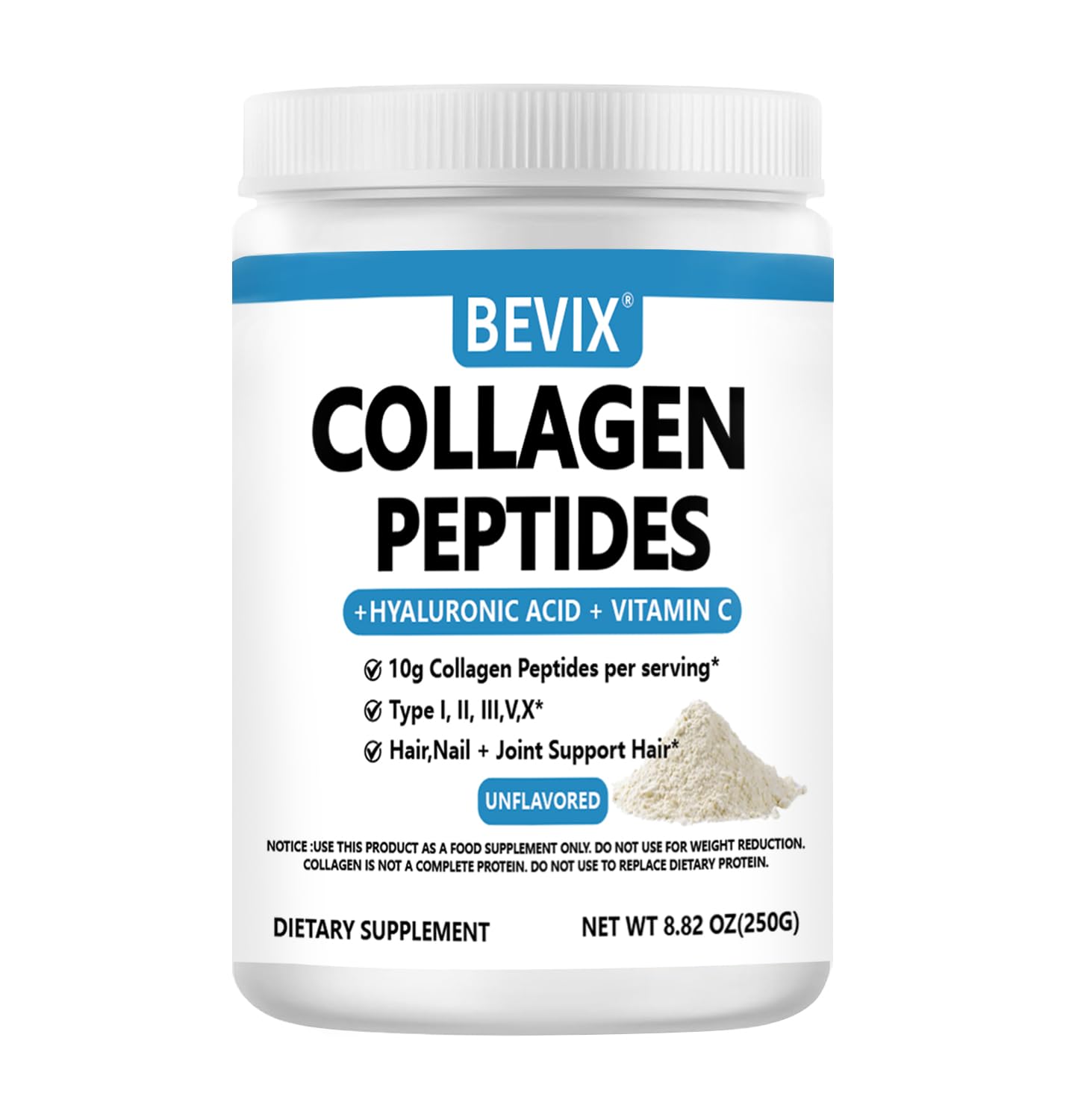 Collagen Peptides Powder Advanced I, II, III, V, X Substitute
