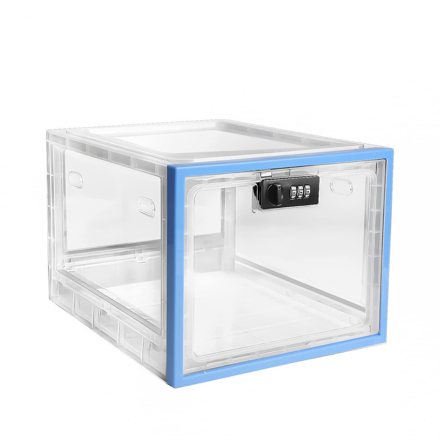 Safety Lock Box Food Storage Container Jars - Refrigerator Lockbox Fridge Drawer for Snacks Time Loc