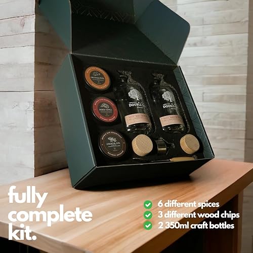 Miniatura 7 de Double Oak - Kit de infusión de whisky - 6 sabores diferentes para infundir en tu whisky favorito - Ideas de regalo para hombres
