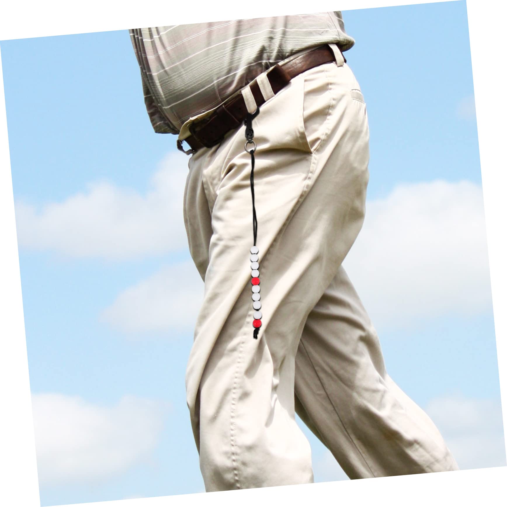 TOYANDONA Contador De Cuentas De Golf Accesorios De Golf Cadena De Golf Dispositivo De Golf Suministros De Golf Herramienta Cuenta De Golf Cuenta De Golf Cuenta De Golf De Plástico
