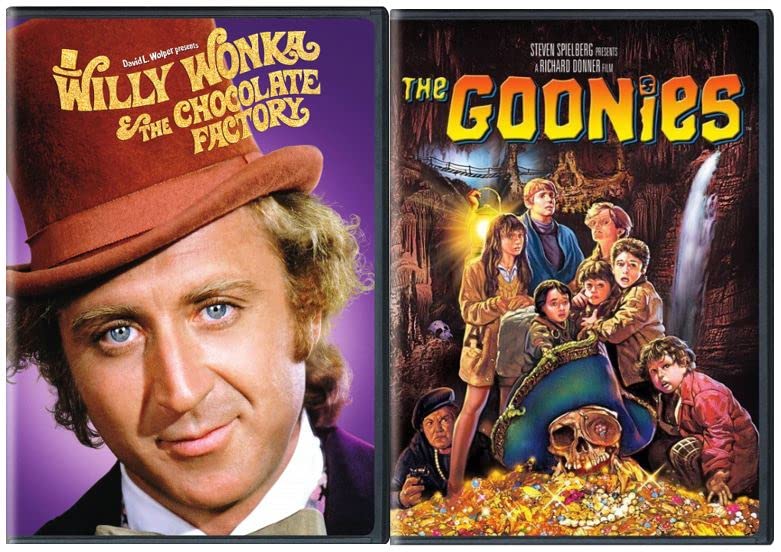 The Goonies Willy Wonka and the Chocolate Factory DVD 2-Disc Kids Movie Set Region 1A