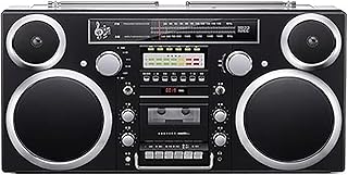 Retro Tape Player, Portable Bluetooth Cassette Player, AM/FM Radio, CD/USB/Cassette/Bluetooth/AUX Input, Built-In Speaker, High Fidelity Cassette Boombox
