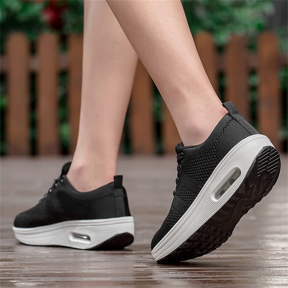Femmes Minceur Taille Chaussures de Sport décontractées Plate-Forme Baskets pour Chaussures de Running sur Route Femme