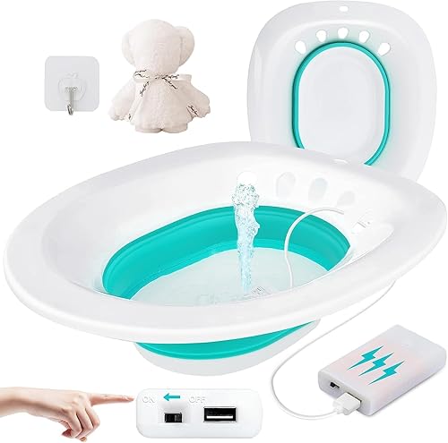 Bañera eléctrica para hemorroides, baño de asiento para asiento de inodoro, baño de asiento para cuidado posparto, kit de baño para mujeres,