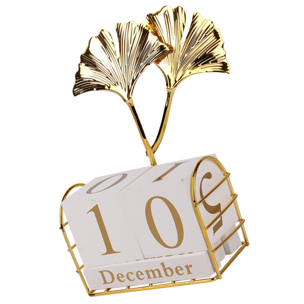 Calendario Perpetuo in Legno da Tavolo Calendario da Ufficio Blocchi Decorazione Rustica per Casa e Scrivania Mostra Data e Mese