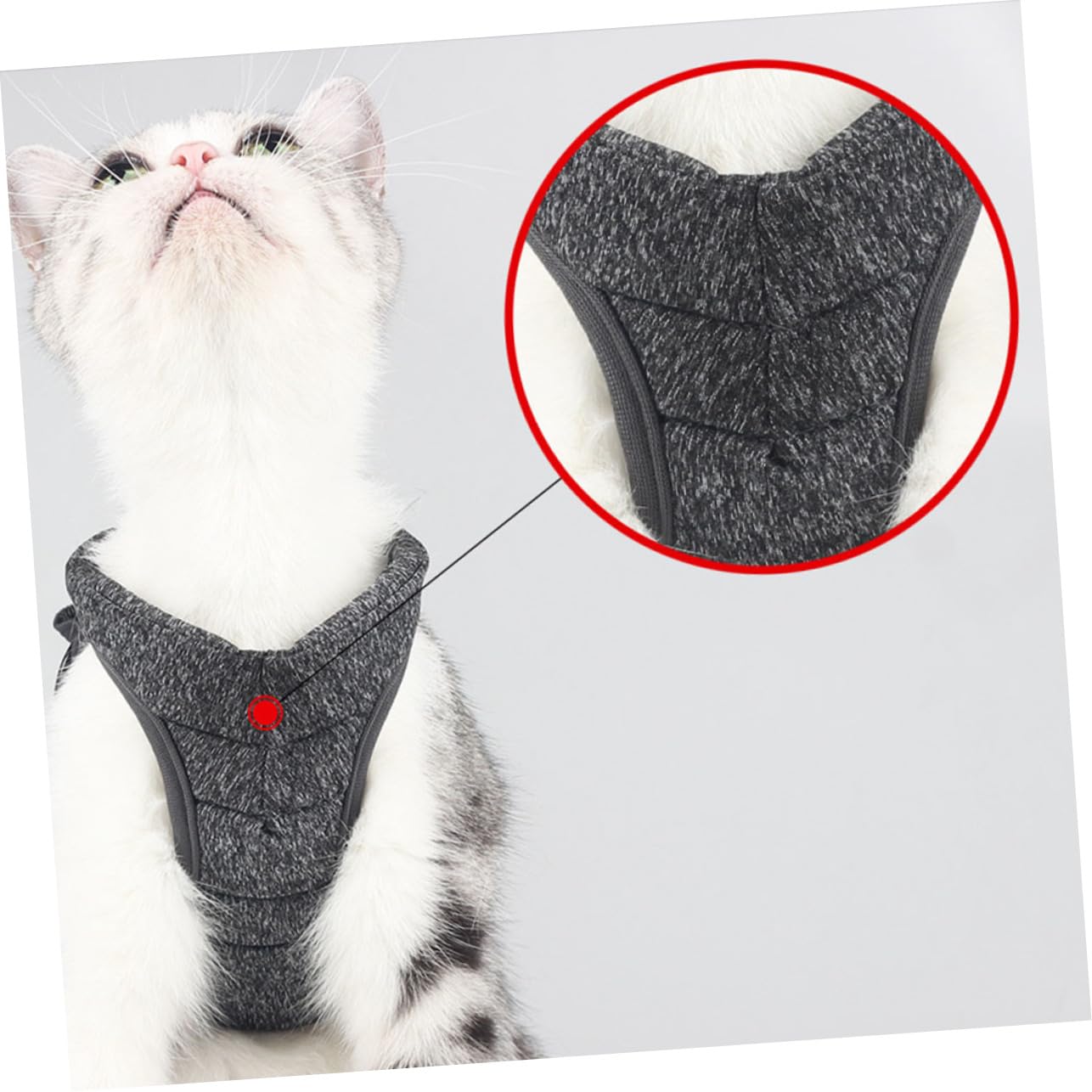 minkissy 3 Pièces Engrener Harnais pour Chat