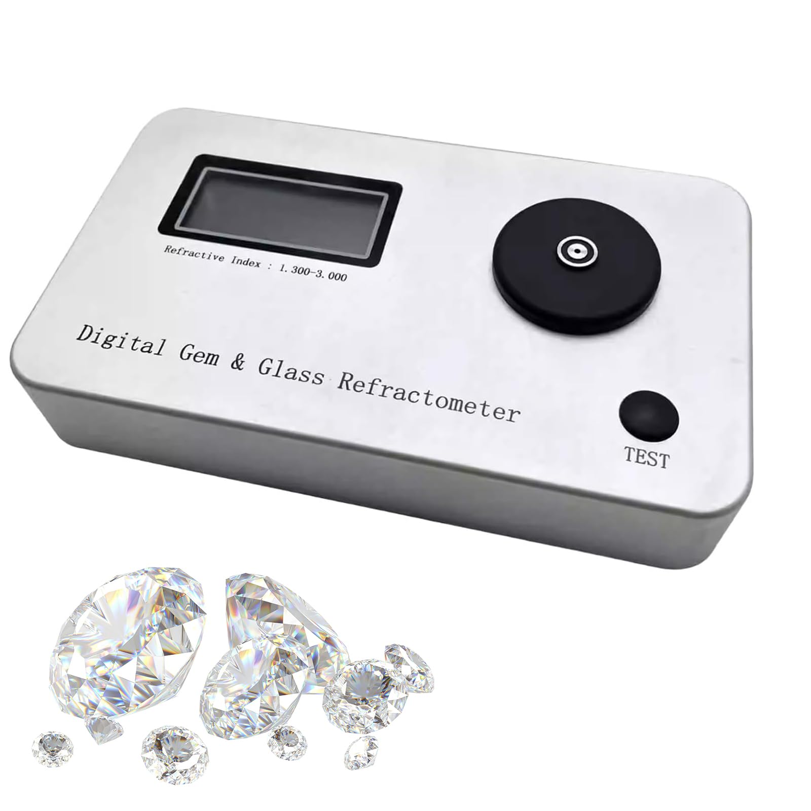 XNZJHPP Digital Gemstone Refractometer, Professional Jewelry Tester with High Accuracy, for Gemstone Identification and Measurement,digital gemstone refractometer