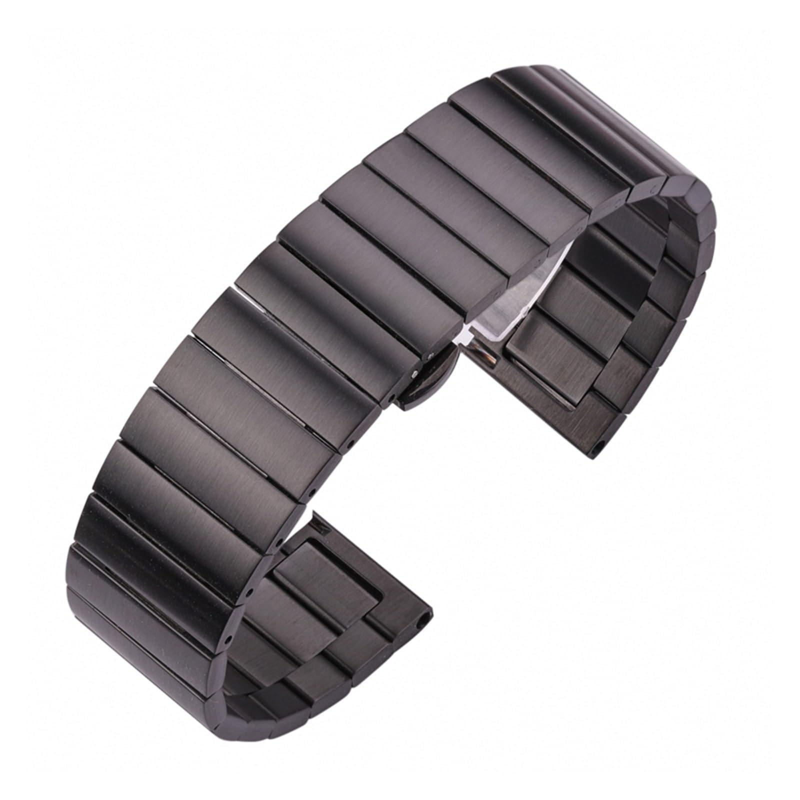 SiChouwz Correa De Reloj De Acero Inoxidable Macizo Correas De Reloj De Metal Cepillado