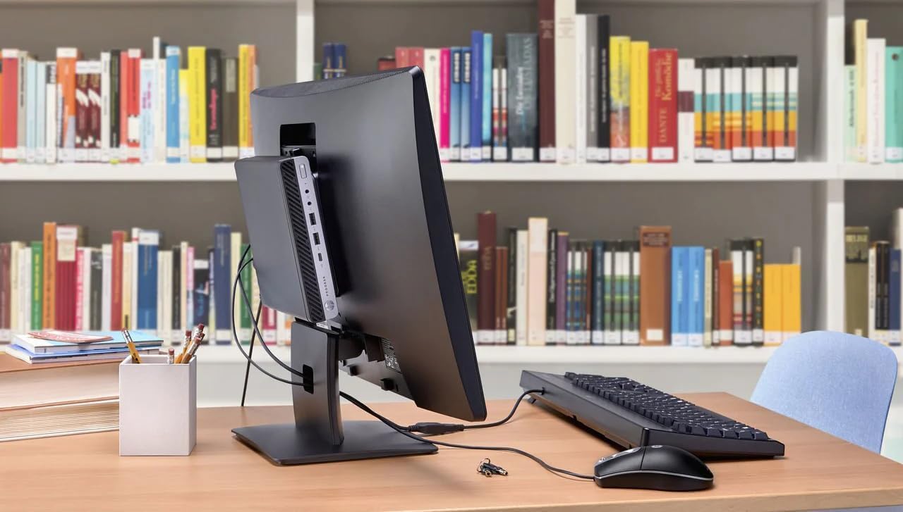 HP ProDesk 600 G5 Mini PC de escritorio, Intel Pentium G5420T, 8GB RAM, SSD 256 GB, Bluetooth, teclado QWERTY, ratón, USB WiFi, Windows 11 Pro (reacondicionado) — view 6