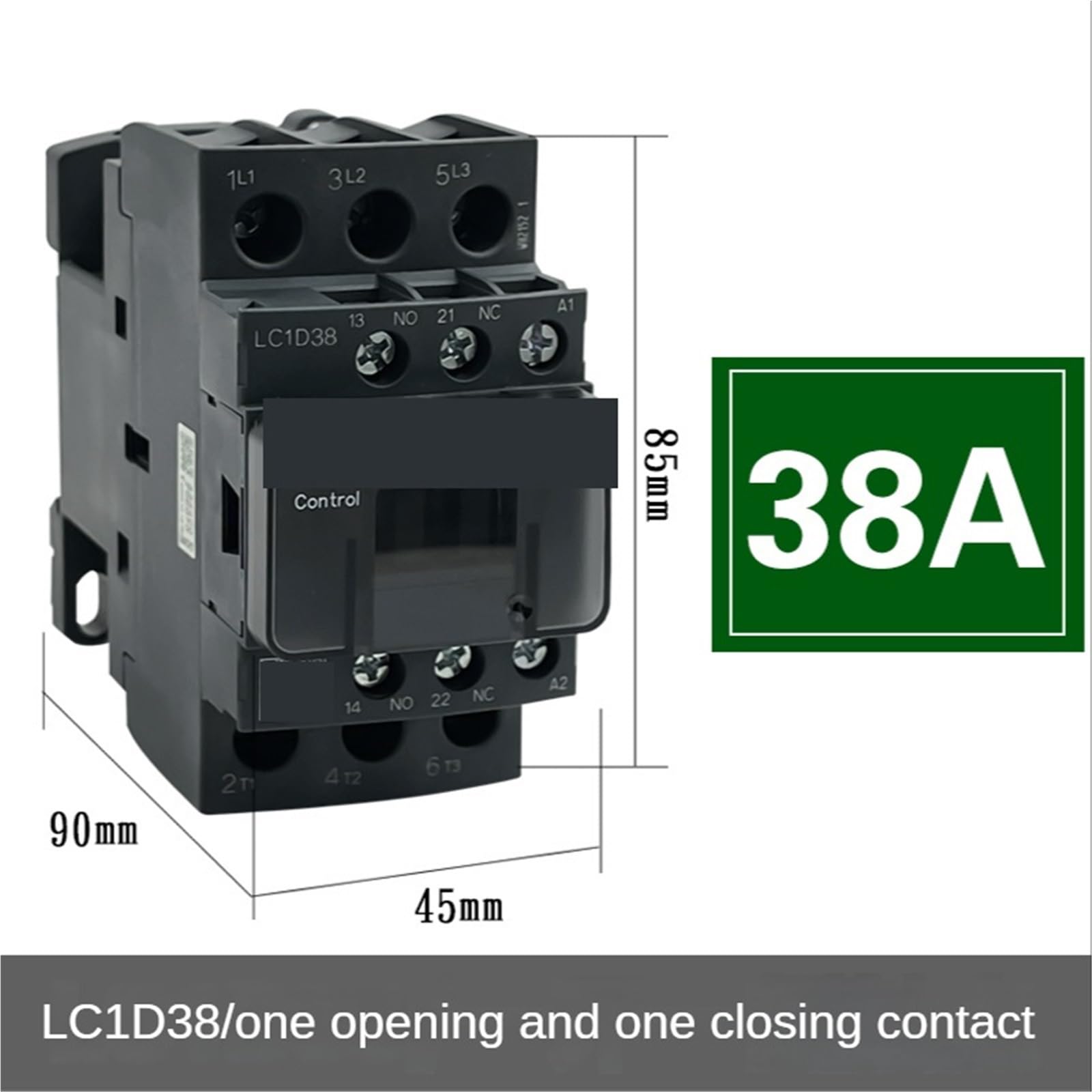 Three-Pole ACcontactor LC1D09 LC1D12 LC1D18 LC1D25 LC1D32 LC1D38 B7C F7C Q7C M7C 24V 110V 220V 380V (LC1D38,220V)