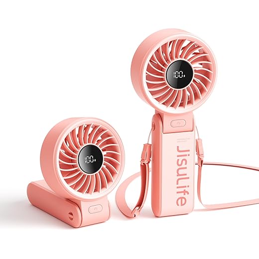 JISULIFE Handheld Fan Life7 2024 Powerful Portable Fan with