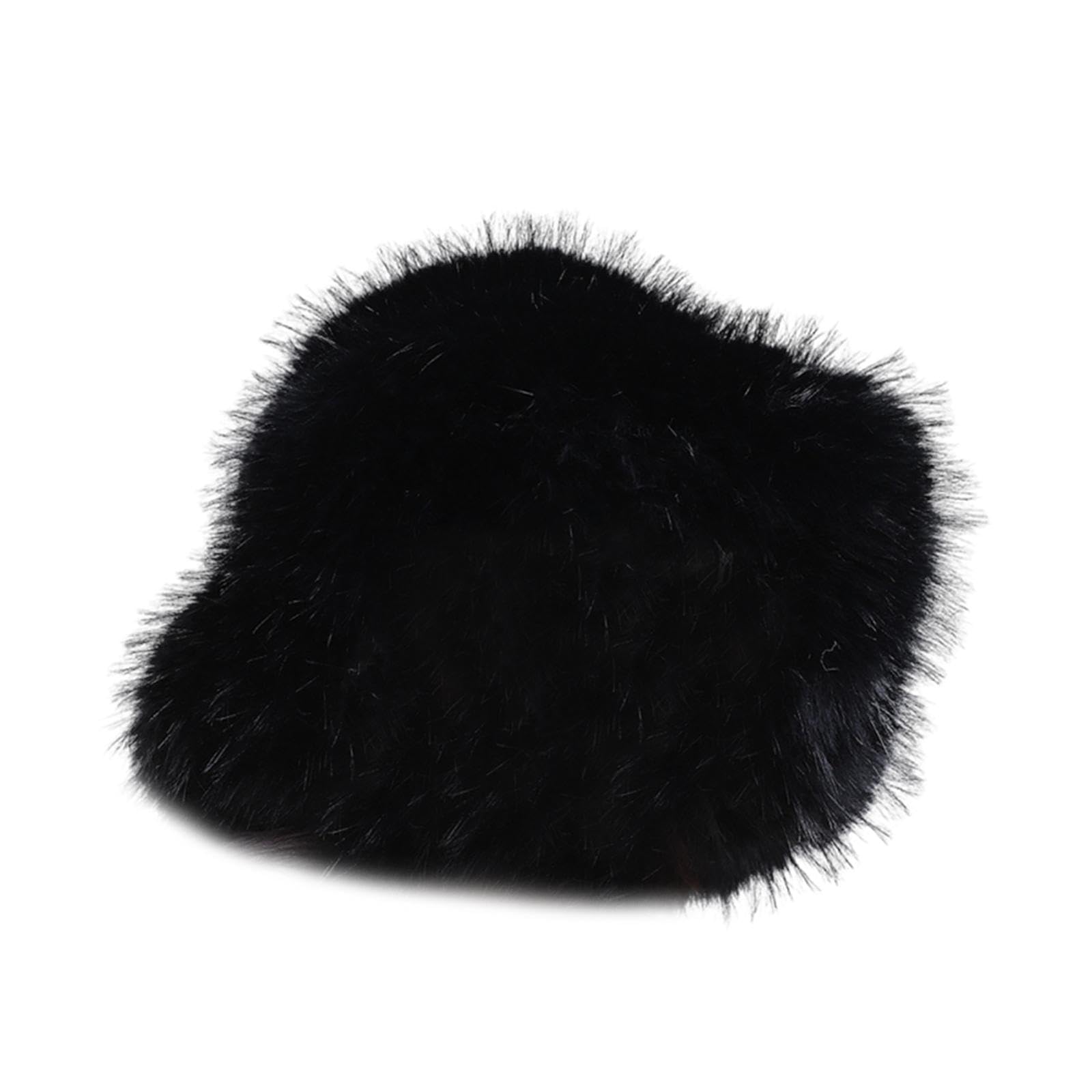 Cappello Invernale Donna Secchiello Pelliccia Sintetica Morbida Accessorio Testa Caldo Tendenza Moda Adatto per Eventi Sociali Viaggi Look Casual, Stile G