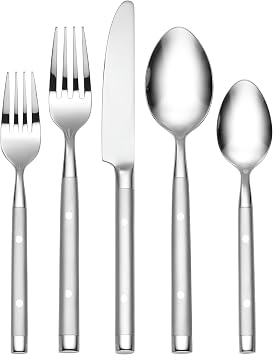 Hampton Forge Hampton Signature Shangrila 20 Piece Flatware Set, Service for 4,Silver