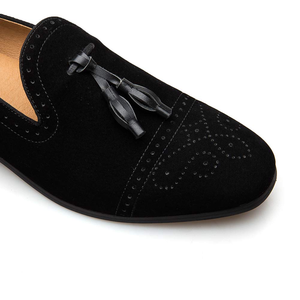 JITAI Mocasines De Hombre Piel Mocasines Hombre con Flecos Y Zapatos Casuales para Mocasin Hombre