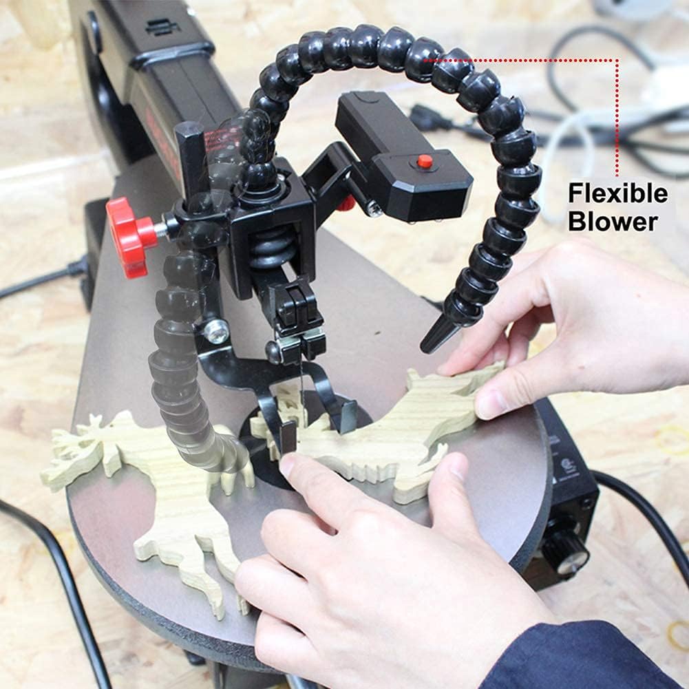 One-Day Sale: Up to 60% Off BUCKTOOL 16-inch Variable Speed Scroll Saw Band saw for woodworking with Pedal Switch Cast Iron Work Table