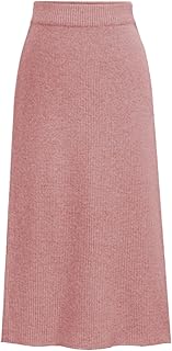 2025 - Falda de lana de invierno para mujer, falda de lana de longitud media, falda gruesa