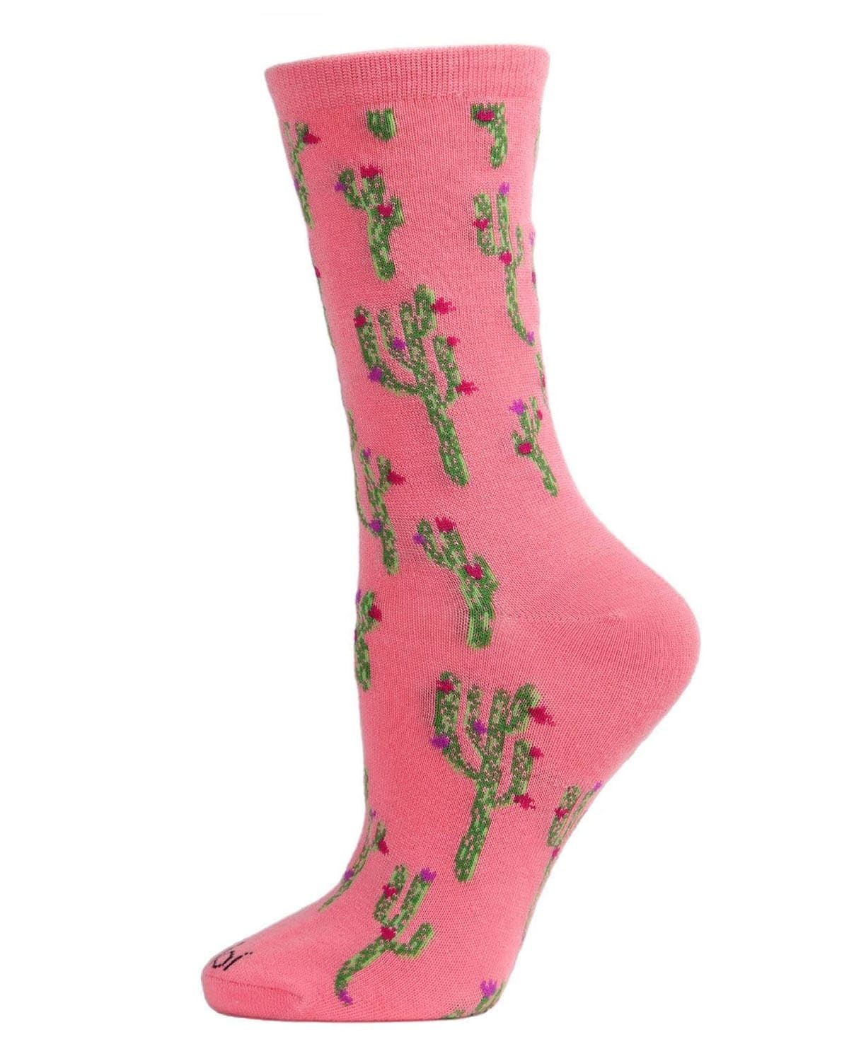 MeMoi Cactus Rayan Blend Crew Socks