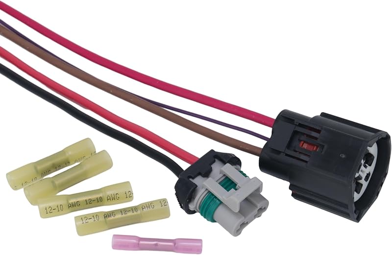 Chicote com conector e módulo de controle da ventoinha AITKEN KWH181 para Ford, Lincoln, Mercury e Mazda – 167 g