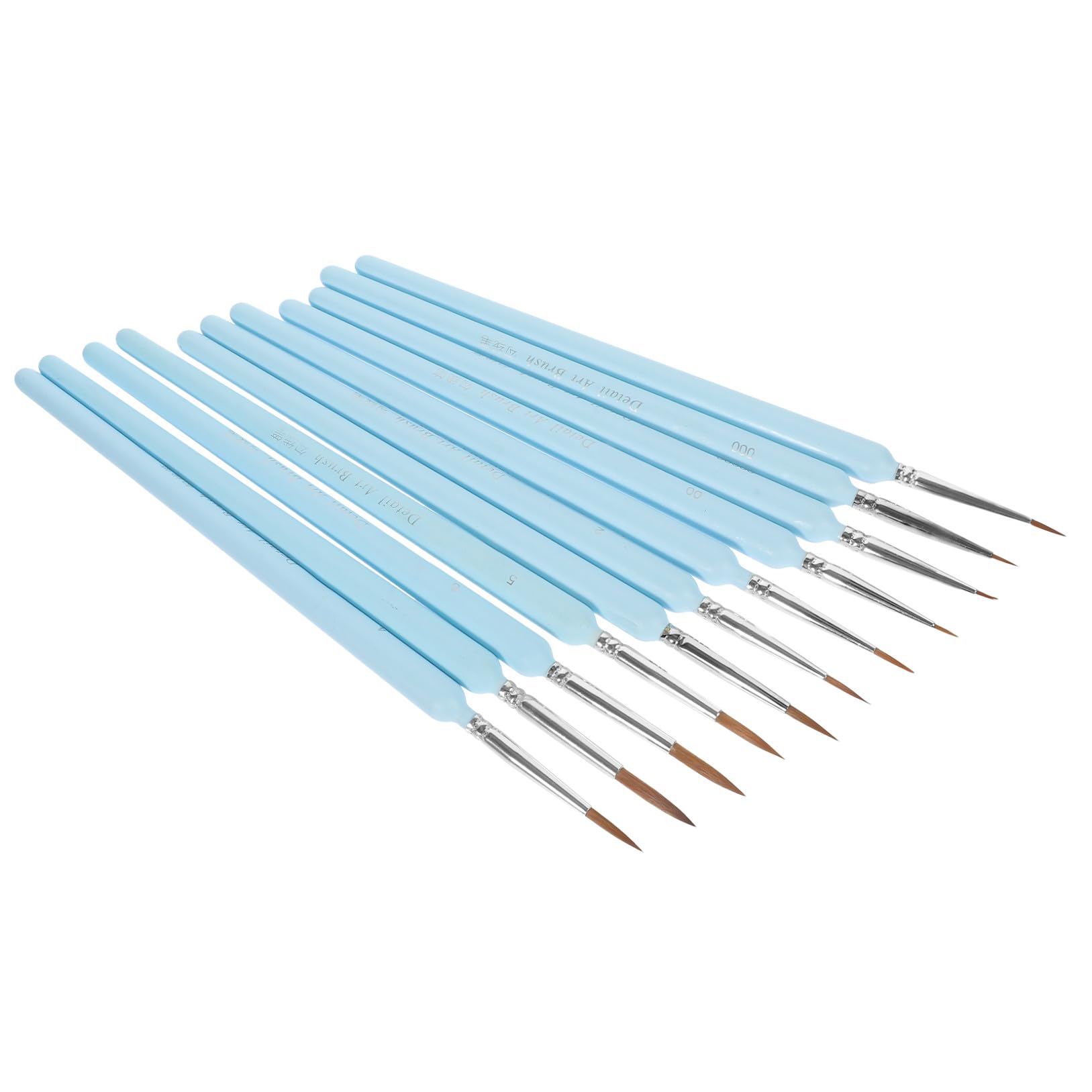 SEWACC 55pièces Set De Pinceaux Fins pour Peinture Pinceaux De Détail Professionnels pour Miniatures Et Dessin pour Art Modélisme