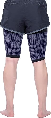 Miniatura 9 de Doc Miller Manga de compresión de muslo para hombres y mujeres 1 par  envoltura de compresión Quad & Muslo, aumento de la circulación sanguínea,