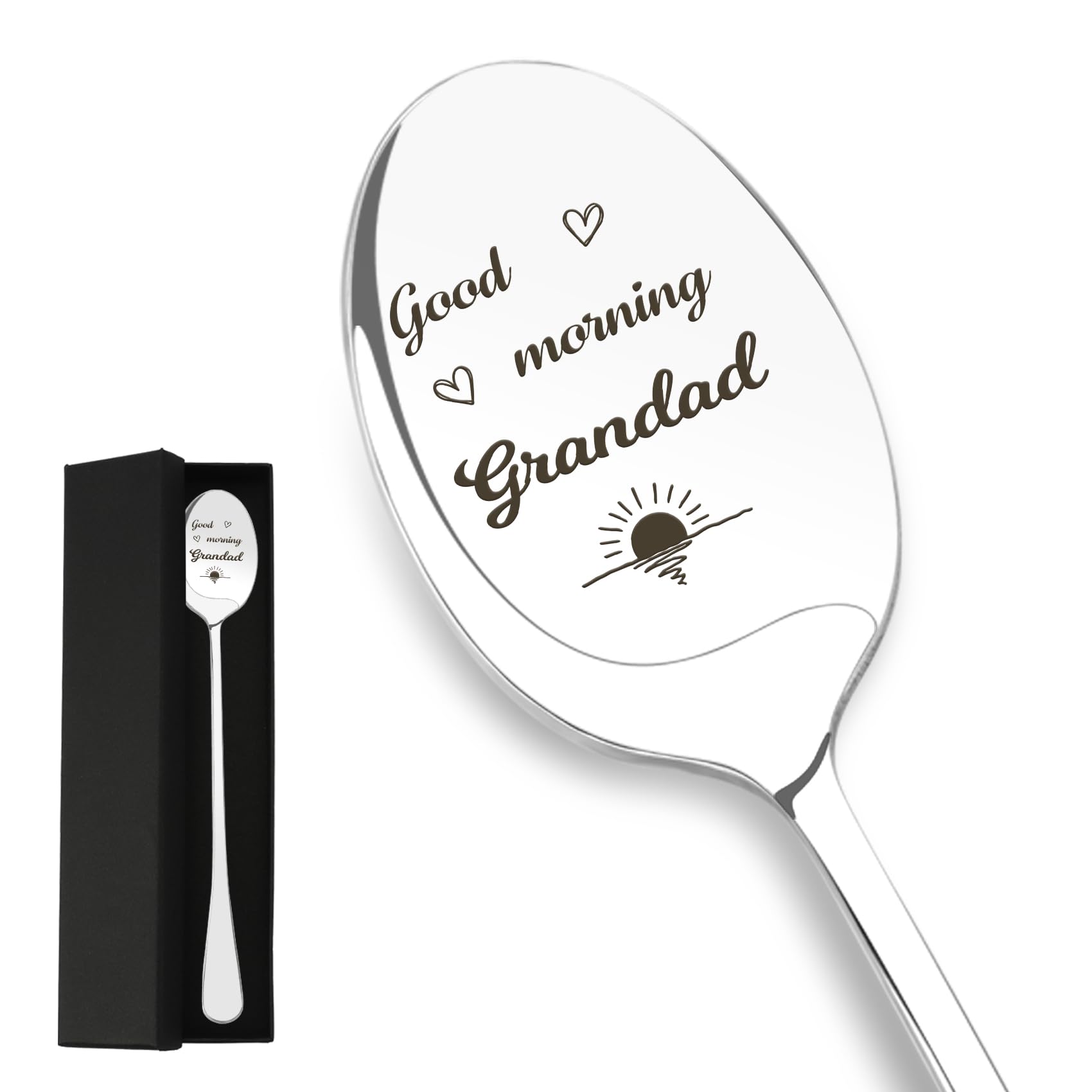 Gifts for Grandad, Grandad Gifts for Fathers Day Birthday Easter Christmas Presents, Best Grandpa Gift Spoon