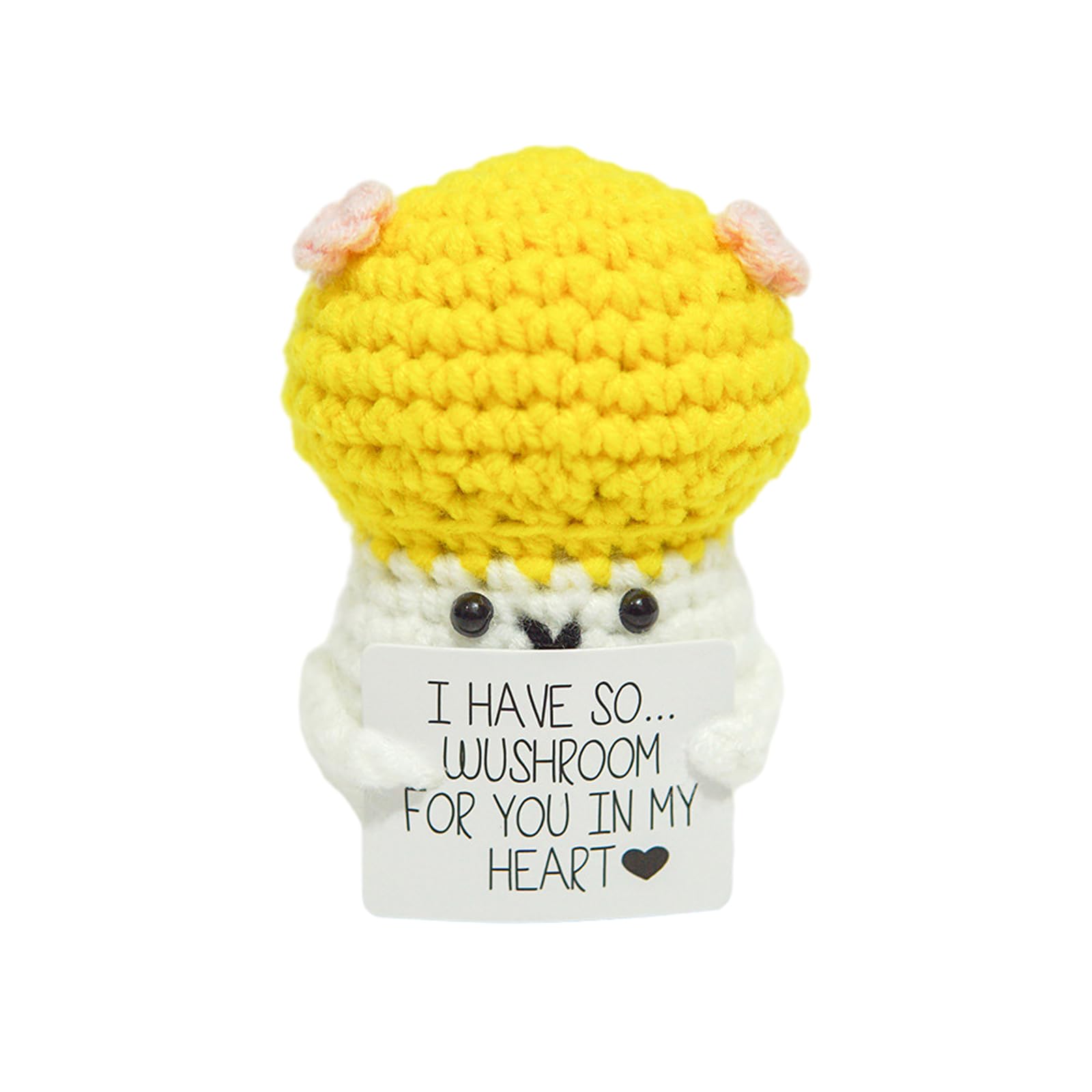 Ręcznie robiony grzyb, ręcznie robione mini pluszowe figurki, pozytywne grzyby, kieszonka, prezent, urocze, ręcznie tkane, ornamenty do biura, na biurko, Boże Narodzenie, ozdoba, prezent