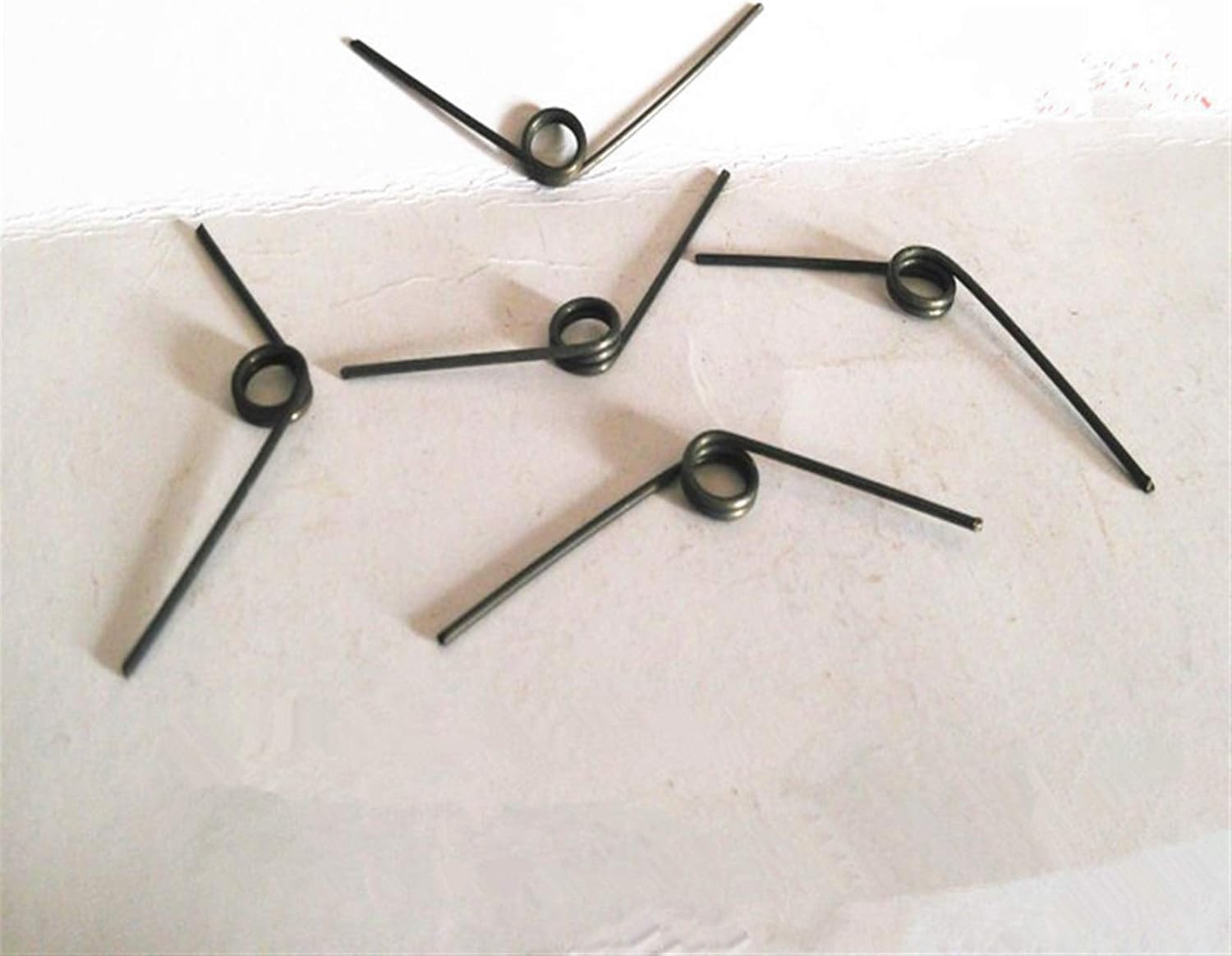 Lueao Zixinz-Spring Expansion Metal Steel Adjustable Torsion Coil Spring, 1mm Wire Diameter * 7mm Out Diameter * 45-90mm Leg Length, 10PCS, Good Flexibility (Length : 1x7x75mm)