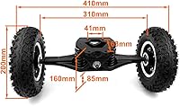 Vista 6 de L-faster Kit de conversión de monopatín de montaña con soporte de motor más fuerte Off Road Board Truck con motor N63 de 190KV