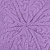 Nollia Soft Knit Solid Color Beanie, Chic, and Lightweight Crochet Knitted Style Beanie Hat for Women, One Size Slouchy Hat Lavender #1