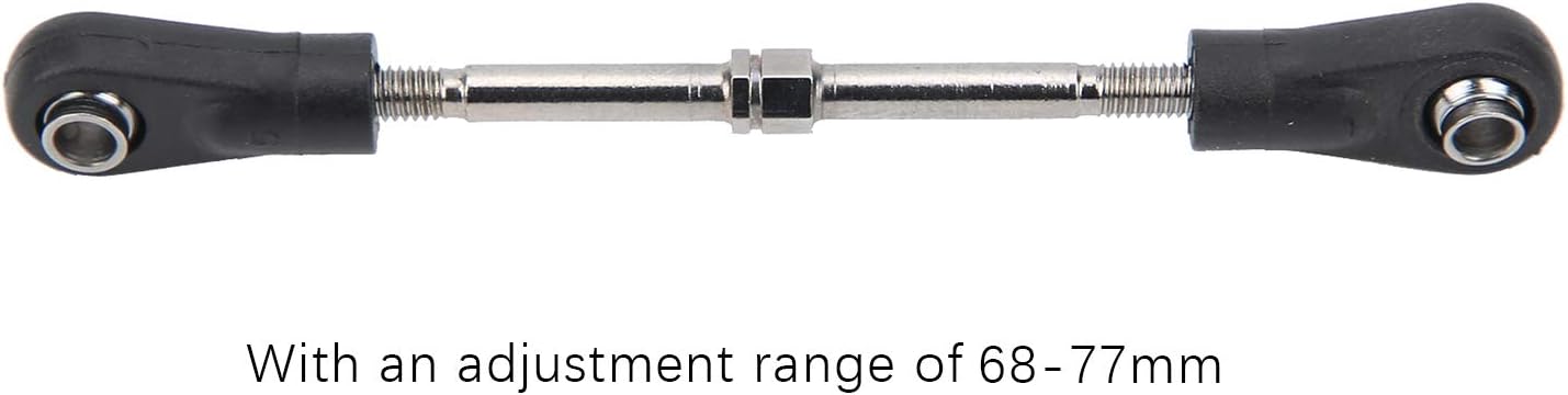 4pcs RC Steering Rod, Linkage Steering Link Rod Adjustable Rear Upper Linkage Rod for 1/10 RC Off Road Car